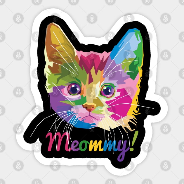 Meommy Kitten Sticker by creative